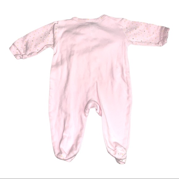 Sam McBratney Guess How Much I love You Pink Polka Dot Bunny Baby Footie 3M - Picture 3 of 6